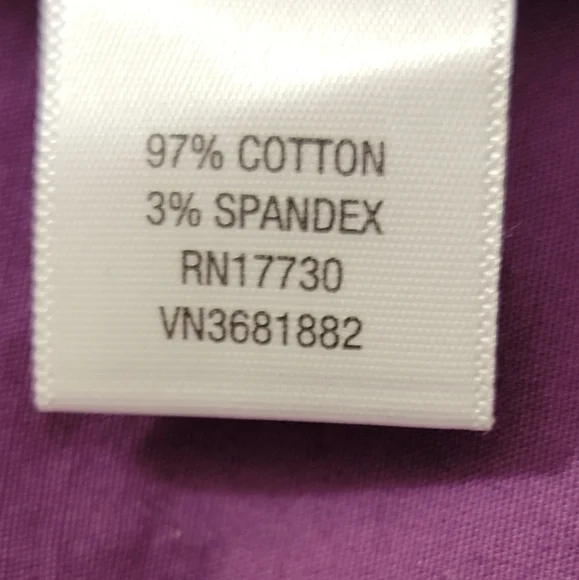 Merona button closure cap sleeve purple shirt dress size medium - Picture 10 of 12